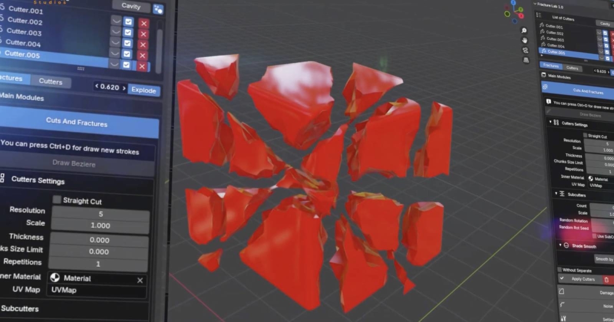 Read more about the article Easily Create Fractures & Damage In Real-Time Using This Blender Tool