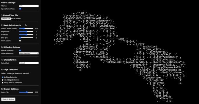 Read more about the article Free Highly Customizable Online Image-To-ASCII Art Converter