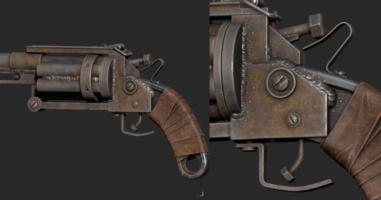 Read more about the article Texturing Weathered Revolver For Rust With Substance 3D Painter