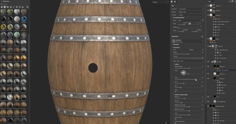 Read more about the article Tutorial: Texturing Realistic Wooden Barrel In Substance 3D Painter