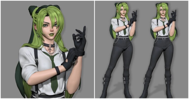 Read more about the article Check Out This Cool ZBrush Recreation of JoJo’s Jolyne Cujoh