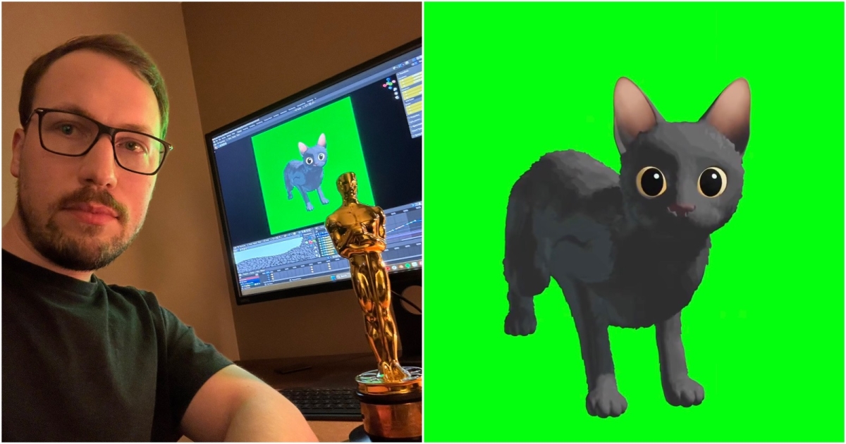 Read more about the article Flow Director Celebrates Winning an Oscar By Recreating the Spinning Cat Meme