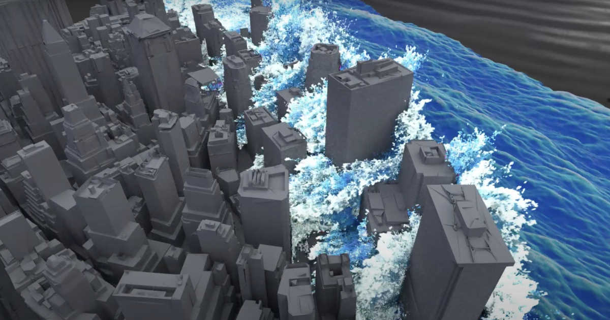 Read more about the article Gigantic Tsunami-Like Wave Animation Made with Houdini