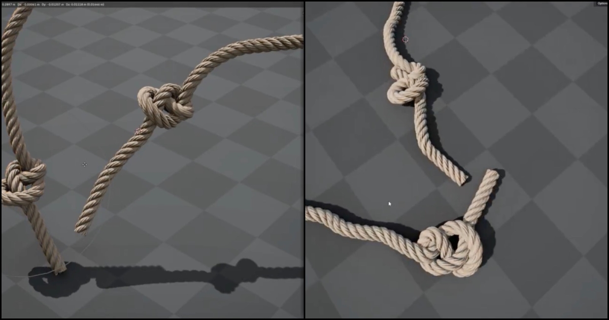 Read more about the article Proof-of-Concept Knot Generator Set Up With Blender’s Geometry Nodes