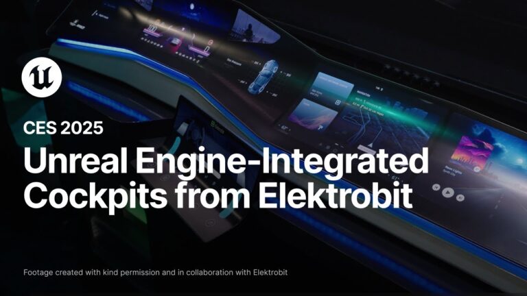 Read more about the article Customizable Unreal Engine-Integrated Cockpits from Elektrobit at CES 2025