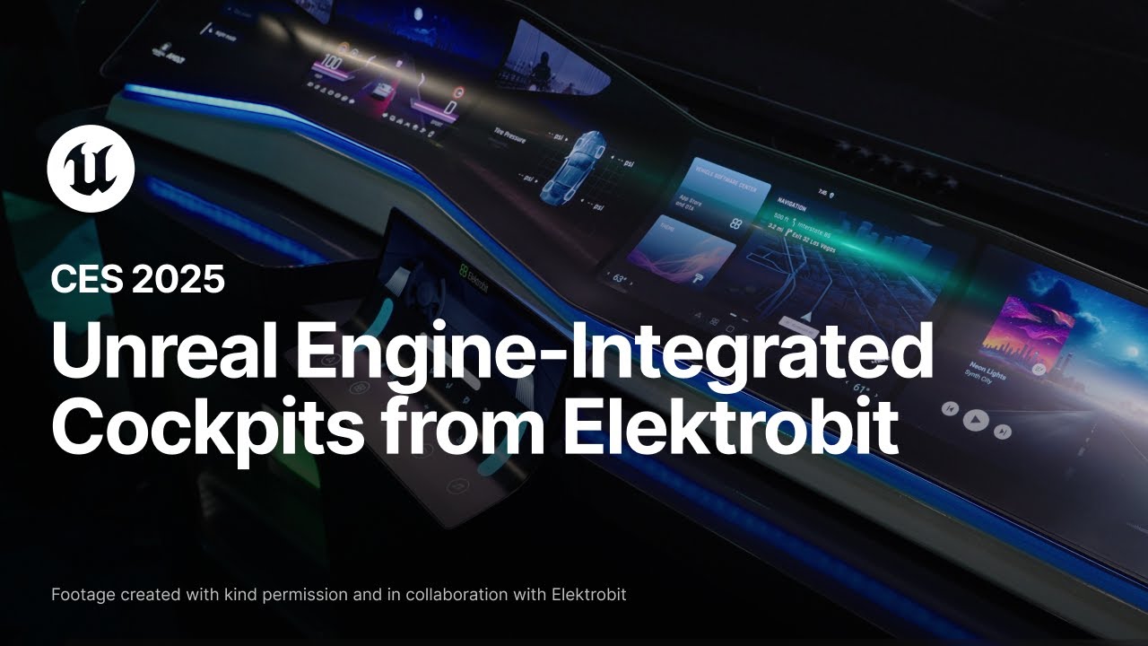 Read more about the article Customizable Unreal Engine-Integrated Cockpits from Elektrobit at CES 2025