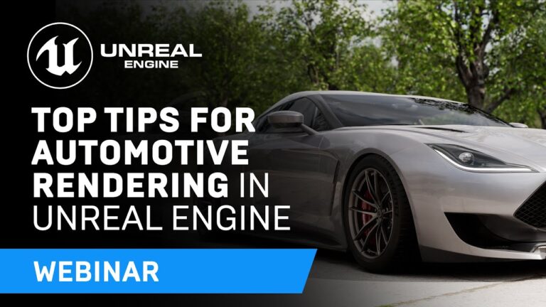 Read more about the article Top Tips for Automotive Rendering in Unreal Engine | Webinar
