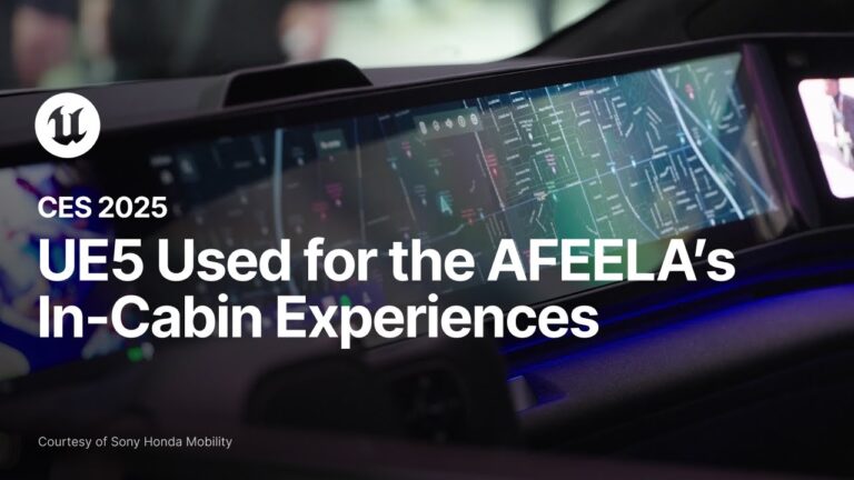 Read more about the article GenAI and UE5 Used for  AFEELA’s In-Cabin Experiences | CES 2025