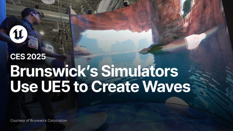 Read more about the article Brunswick’s Simulators Use UE5 to Create Waves at CES 2025
