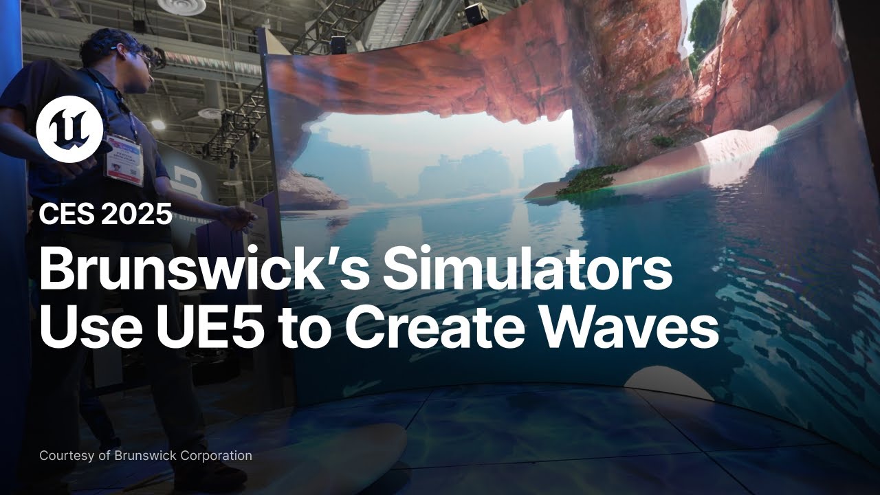 Read more about the article Brunswick’s Simulators Use UE5 to Create Waves at CES 2025