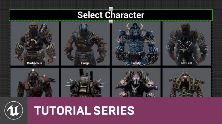 Read more about the article Blueprint Multiplayer: Character Select Design | 20 | v4.11 Tutorial Series | Unreal Engine